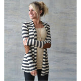 Stunning Striped Patchwork Cardigan