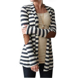 Stunning Striped Patchwork Cardigan