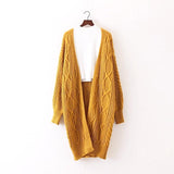 Lantern Sleeve Oversized Long Cardigan