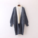 Lantern Sleeve Oversized Long Cardigan