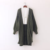 Lantern Sleeve Oversized Long Cardigan
