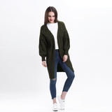 Lantern Sleeve Oversized Long Cardigan