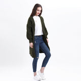 Lantern Sleeve Oversized Long Cardigan