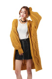 Lantern Sleeve Oversized Long Cardigan