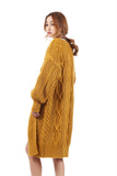 Lantern Sleeve Oversized Long Cardigan