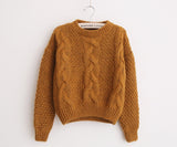 Mohair Pullover Twist Argyle Sweater