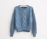 Mohair Pullover Twist Argyle Sweater