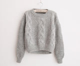 Mohair Pullover Twist Argyle Sweater