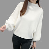 Cashmere Blend Batwing Sleeve Turtleneck