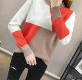 Patchwork Knitted Geometric Sweater