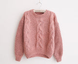 Mohair Pullover Twist Argyle Sweater