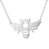 Wild Animal Gold Origami Bee Pendant Necklace