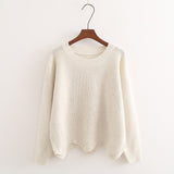 Scrumptious Scallop Knitted Pullover